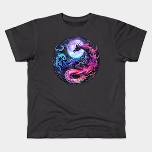 Moonlit Draconis: Ancient Dragon Emblem Kids T-Shirt